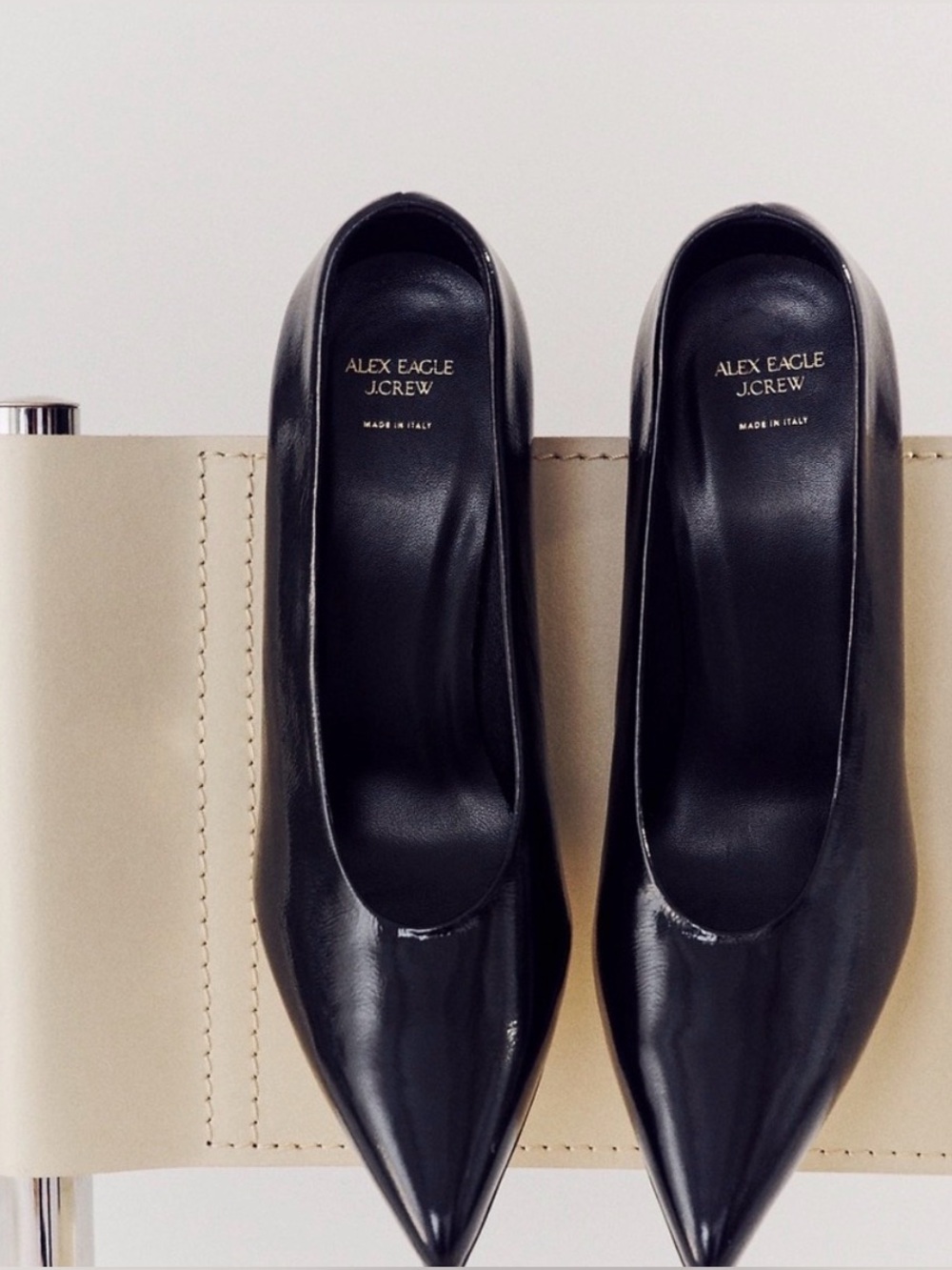 Alex Eagle x JCrew Black Stiletto Pumps NWOT 9.5